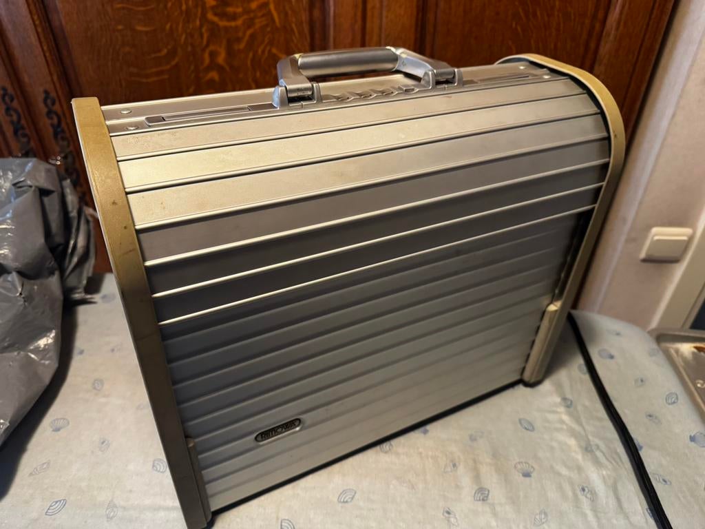 Aluminium Rimowa Lufthansa Flight Case, Handtassen en Accessoires, Ophalen, Gebruikt, Slot, Minder dan 50 cm