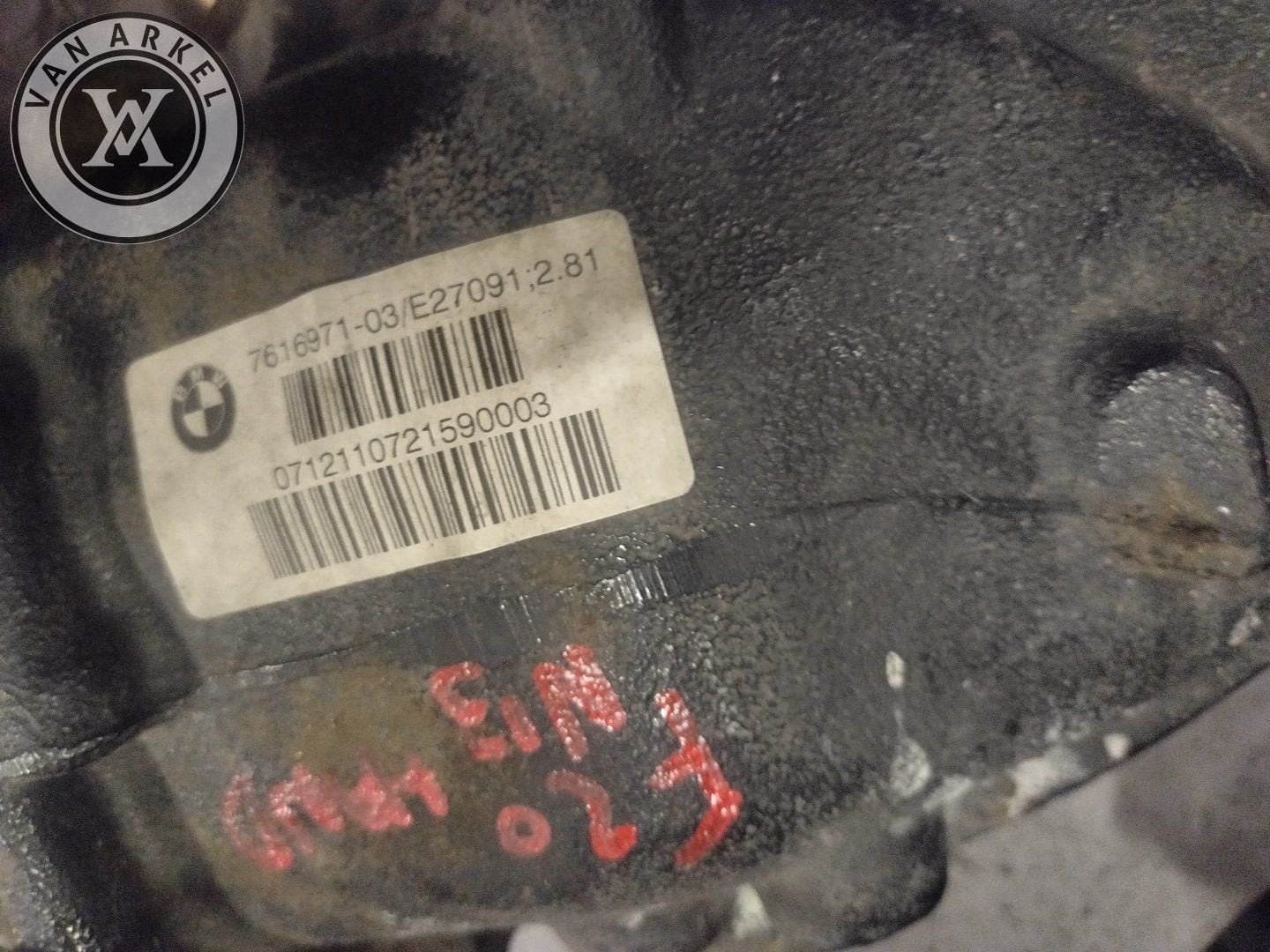 bmw n13b16a differentieel 2.81 7616971, -, -, Enlèvement, Utilisé