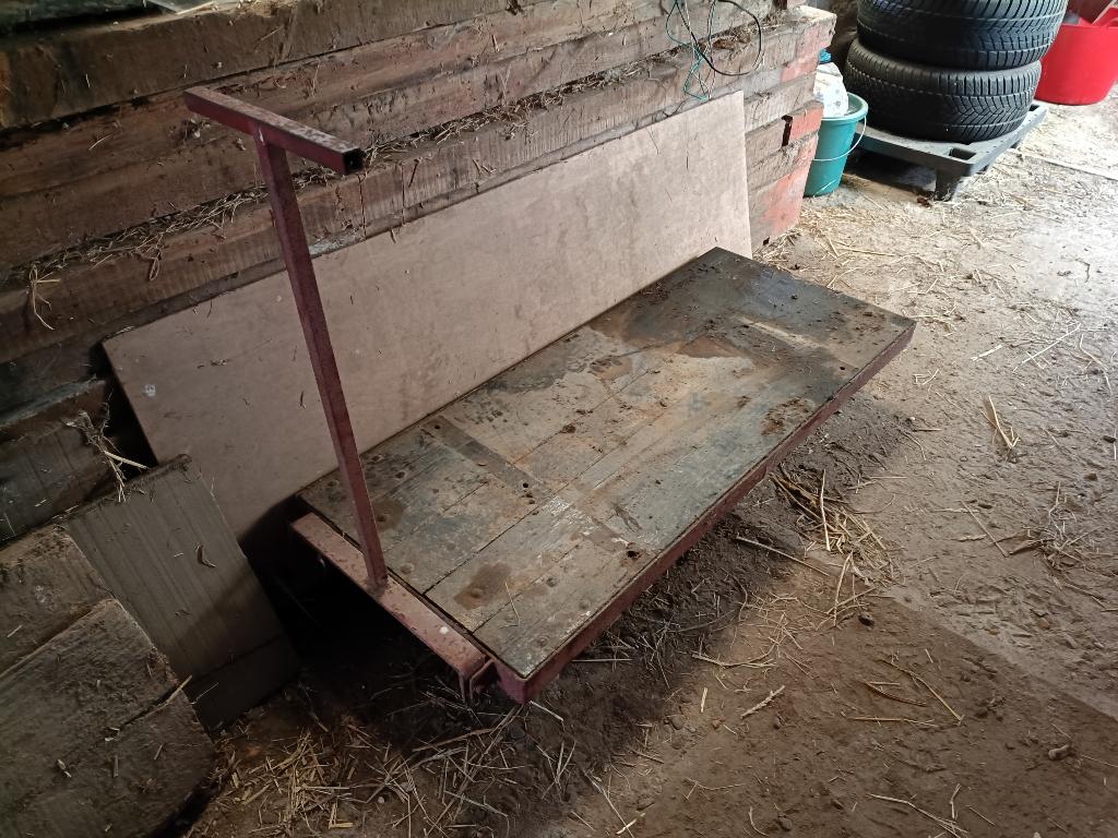 Platte kar kruiwagen, Ophalen, Gebruikt