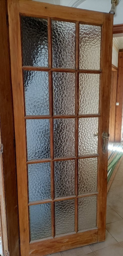 4 Portes intérieures en bois naturel gratuit, Bricolage & Construction, 75 à 150 cm, Enlèvement, Utilisé, Vitre comprise