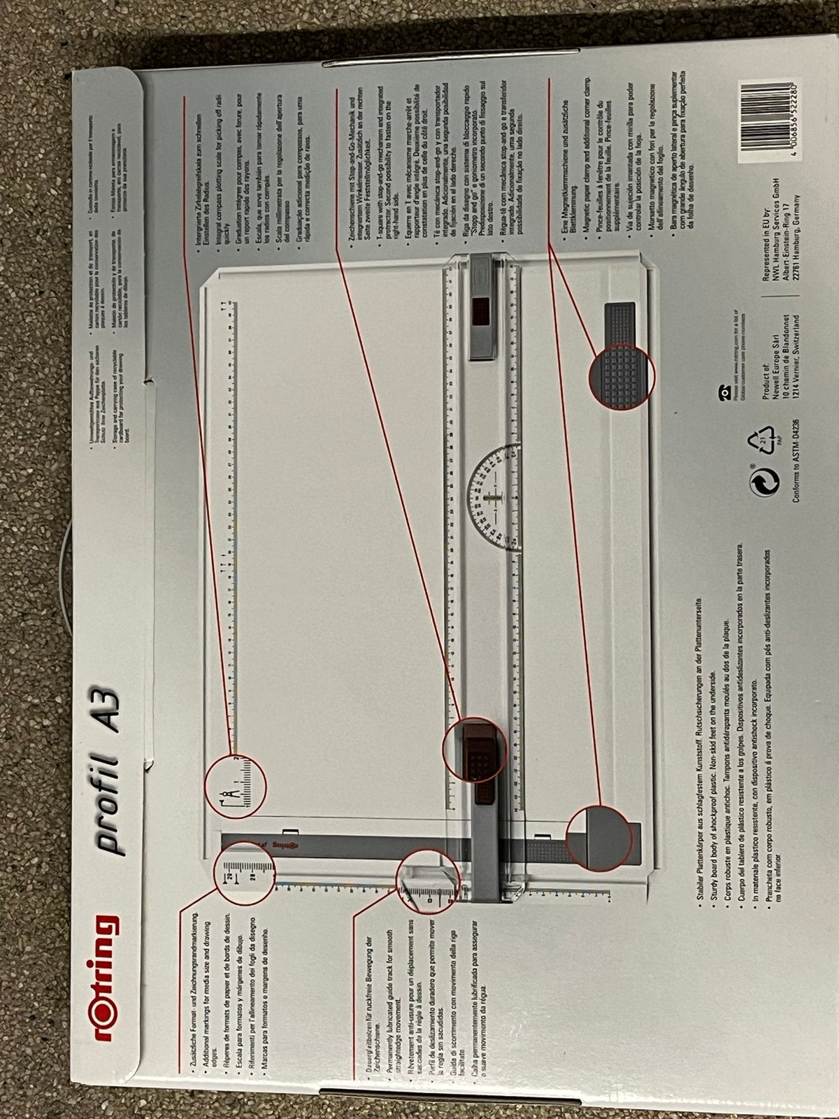 Tekenbord Rotring A3, Ophalen, Zo goed als nieuw