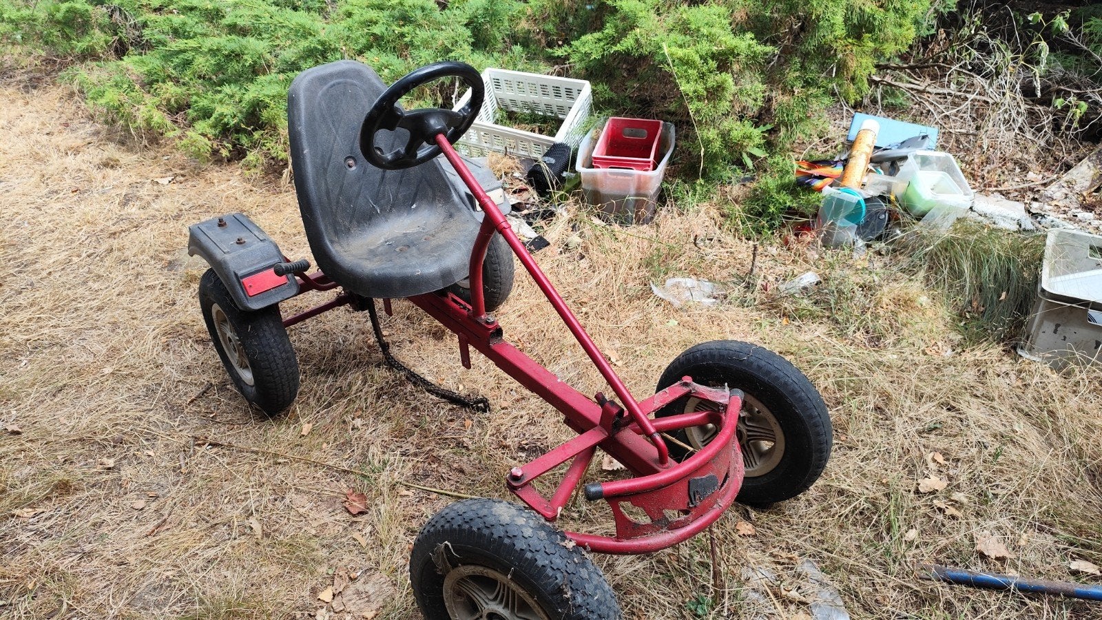 go cart met aanhanger, Ophalen, Gebruikt, Mammoet, Met kar of aanhanger