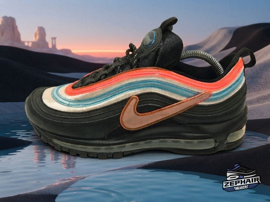 Nike Air Max 97 'Neon Seoul' EU42.5 2019, Enlèvement ou Envoi, Nike, Porté, Baskets