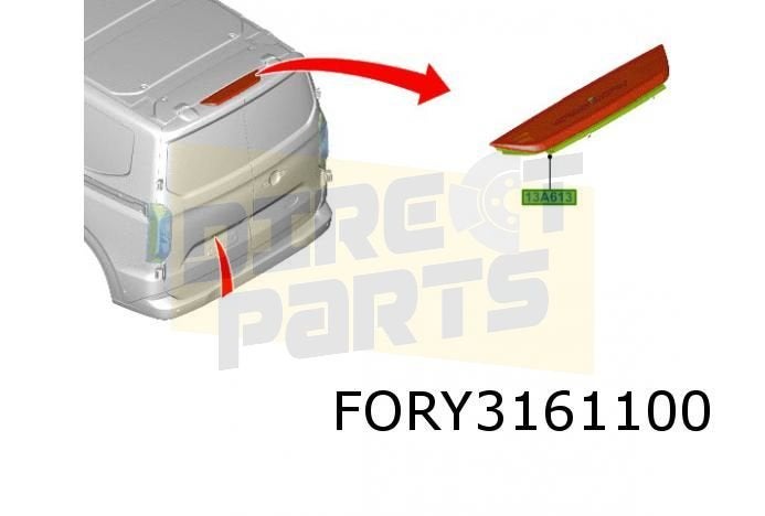 Ford Transit Custom (11/23-) derde remlicht Origineel! 26635, -, Verzenden, -, Nieuw