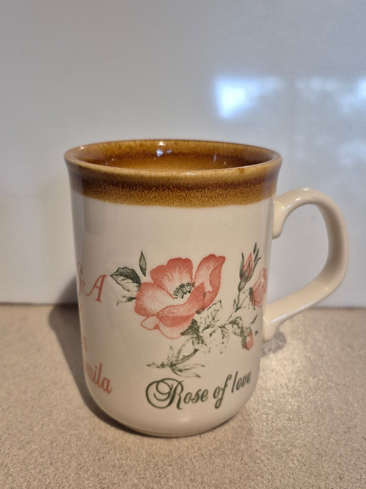 Staffordshire tableware mok mug tas kop Rosa, Huis en Inrichting, Keramiek, Ophalen of Verzenden, Zo goed als nieuw, Overige stijlen