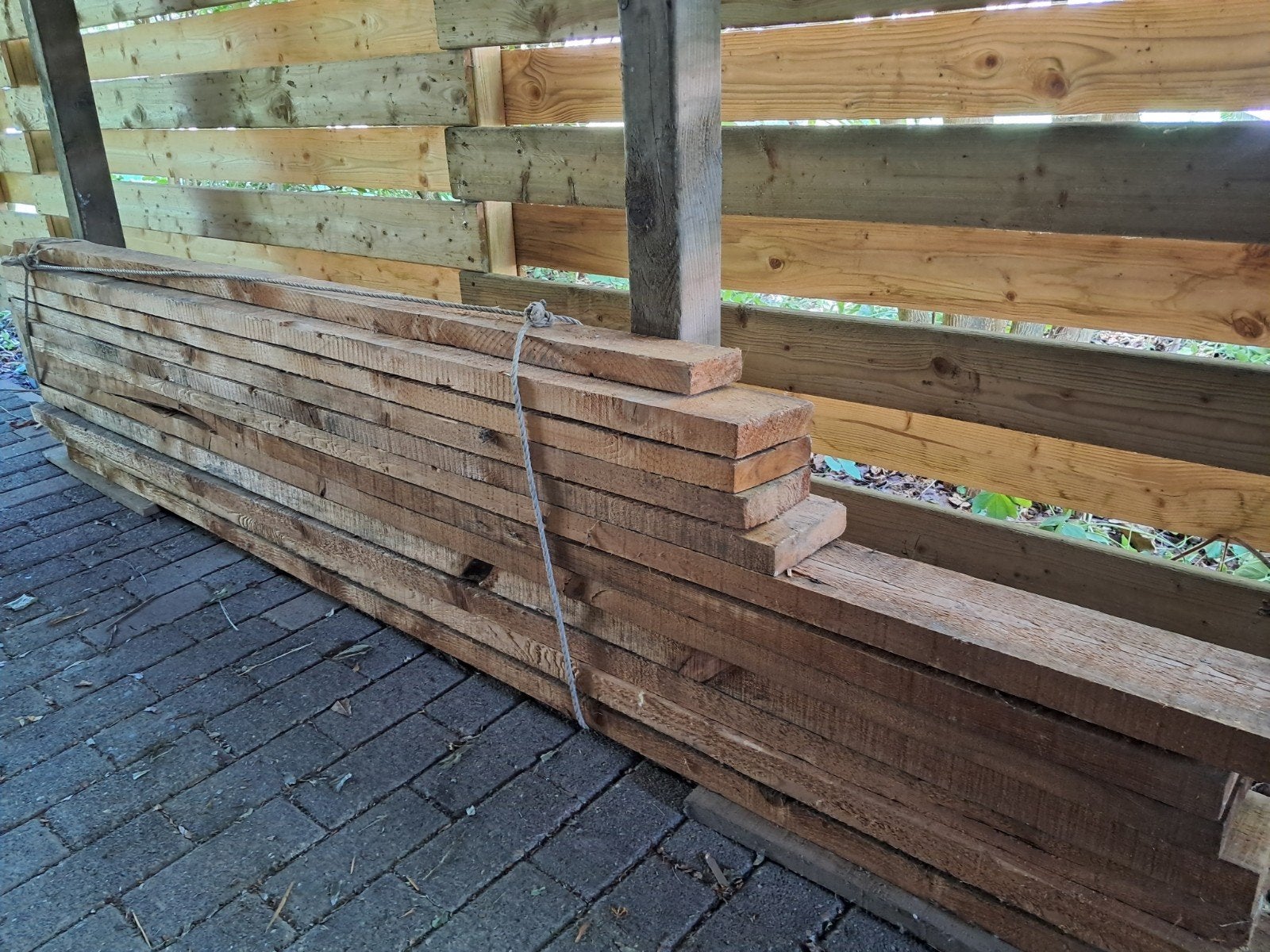 Houten balken ongeschaafd, Ophalen, Balken