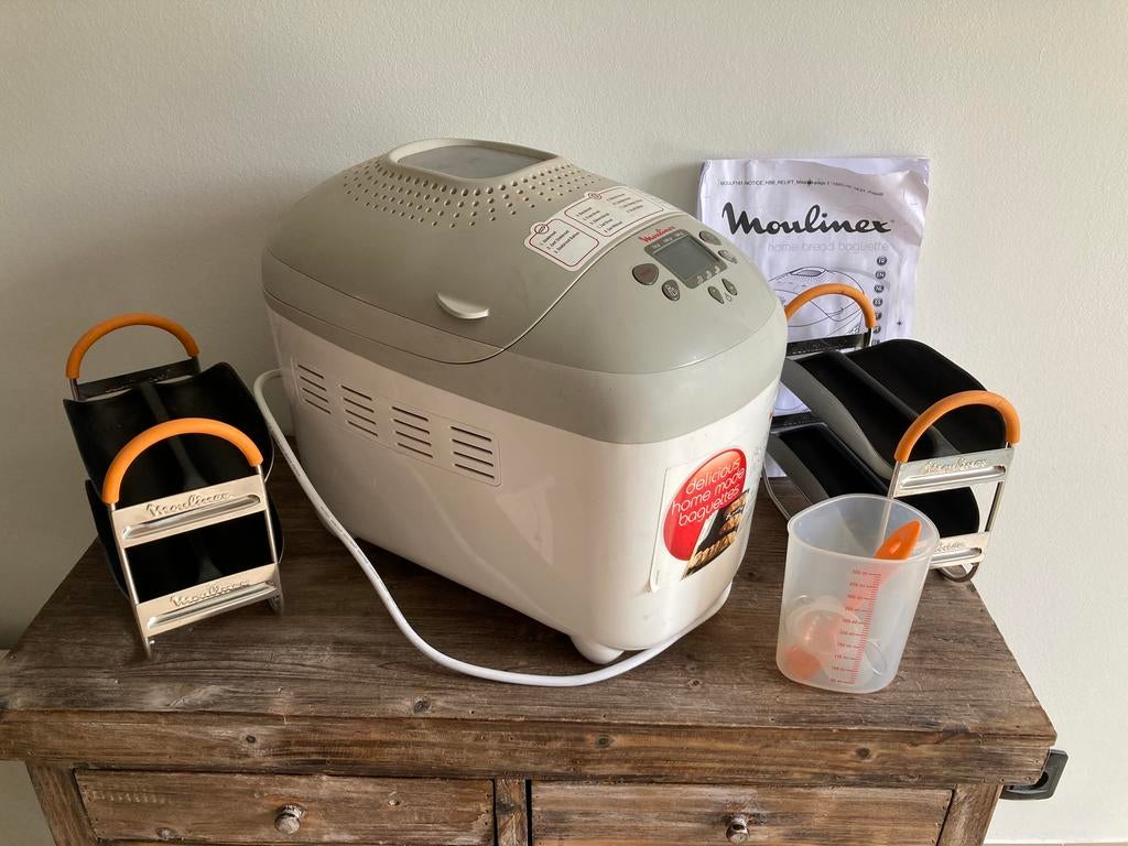 Moulinex broodbakmachine, Elektronische apparatuur, Zo goed als nieuw, 1200 tot 1600 gram deeg, Kijkvenster, Ophalen