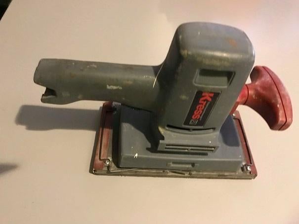 schuurmachine kress, Ophalen, Excentrische schuurmachine