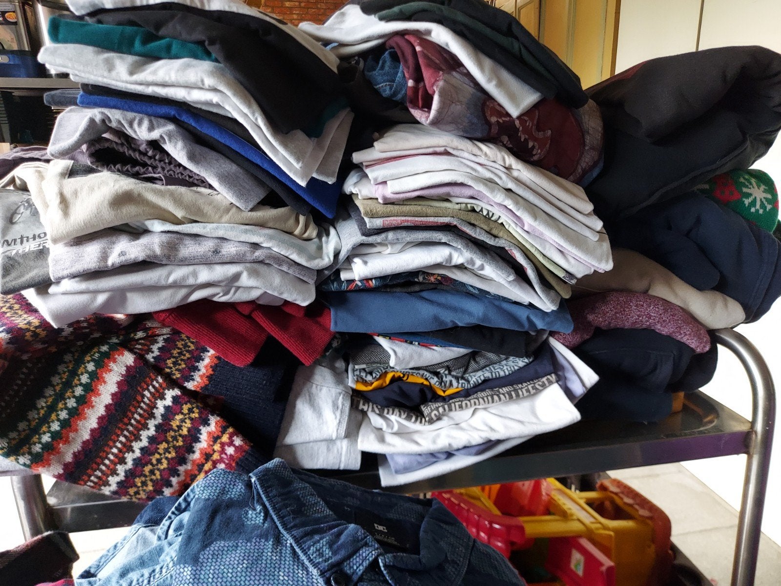 t shirts hemden sweaters o.a Lewis vans maat m en l, Ophalen, Gedragen, Overige maten