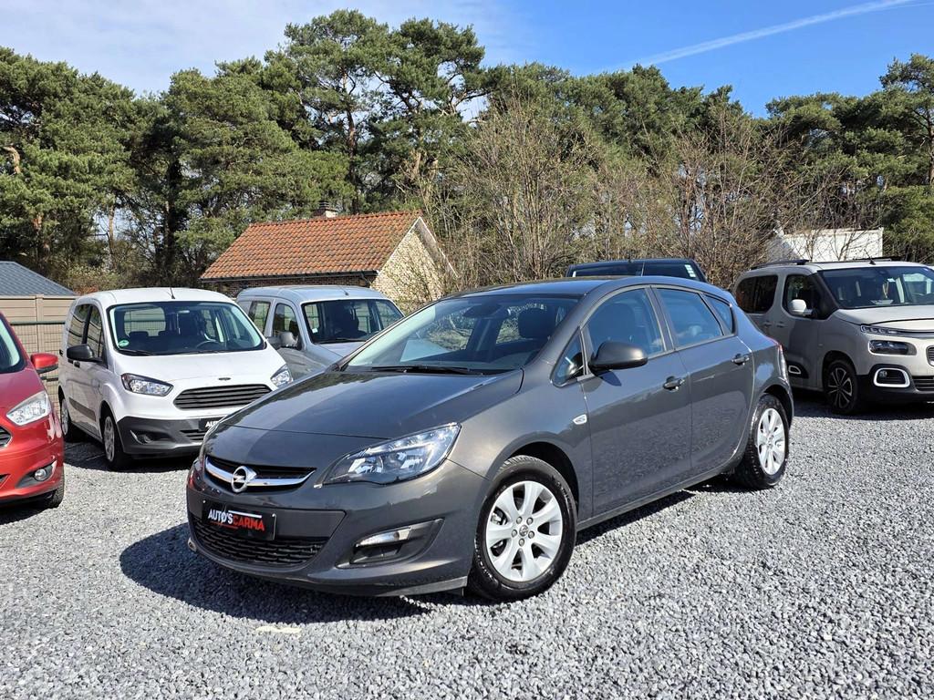 Opel Astra Turbo Benzine Weinig KM ParkeerS Airco Navi 1STe, Autos, Argent ou Gris, Entreprise, 89 kW, Noir