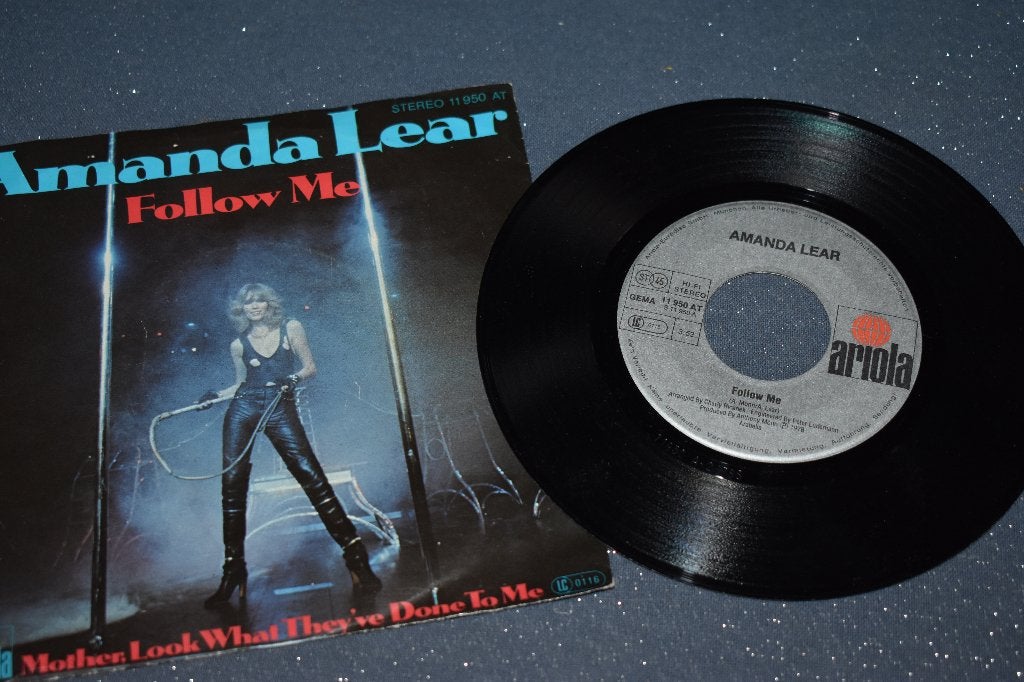 45t vinylhits van Amanda Lear,, Pop, 7 inch, Ophalen of Verzenden, Zo goed als nieuw