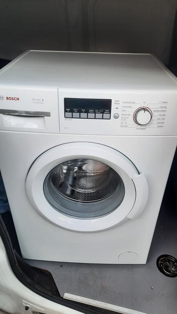 Wasmachine bosch, Ophalen