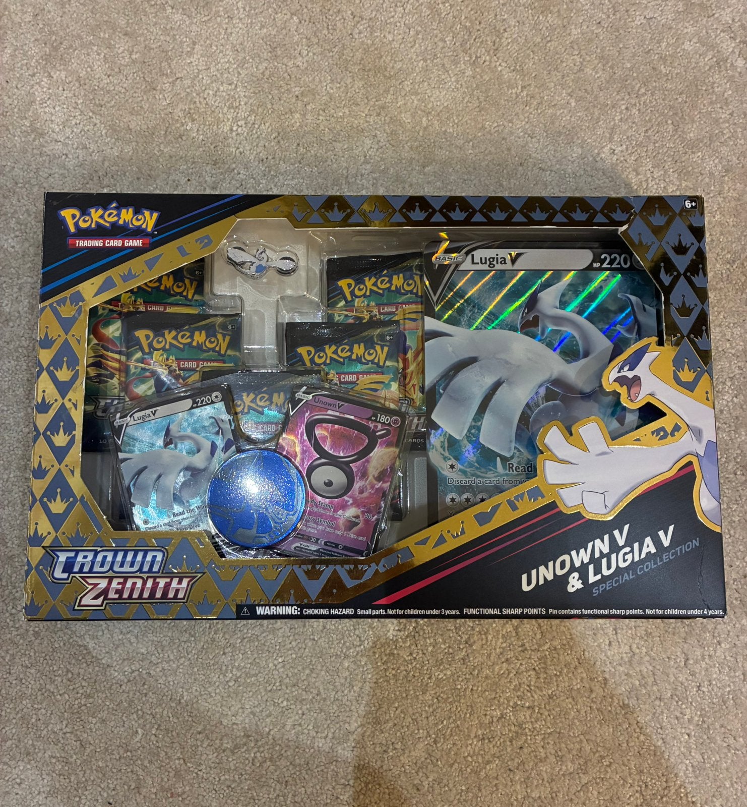 Pokémon Crown Zenith Unown V & Lugia V Special Collection, Ophalen of Verzenden, Nieuw