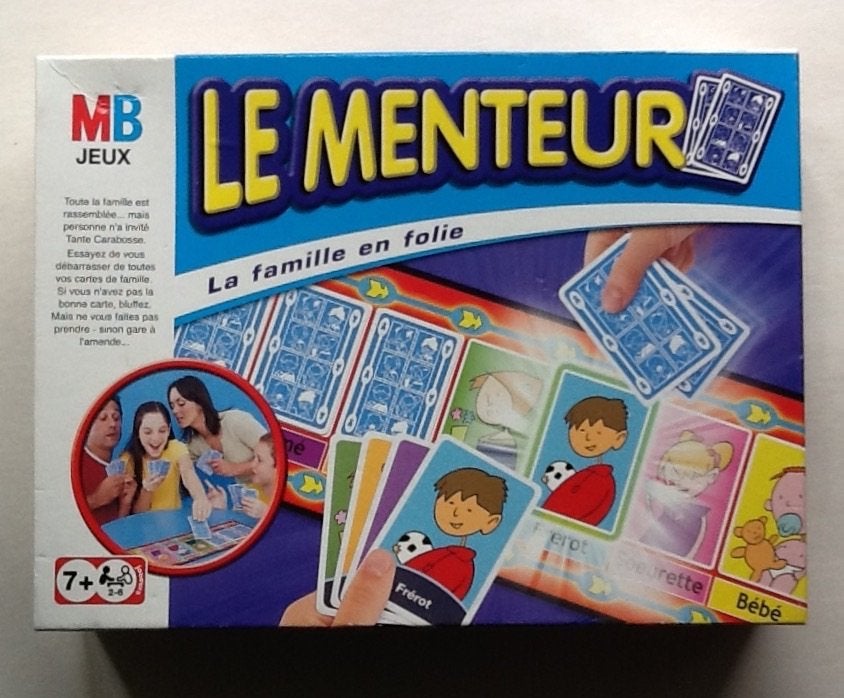Jeu d'ambiance et de bluff : le Menteur de MB, 1 ou 2 joueurs, Enlèvement ou Envoi, Utilisé, MB
