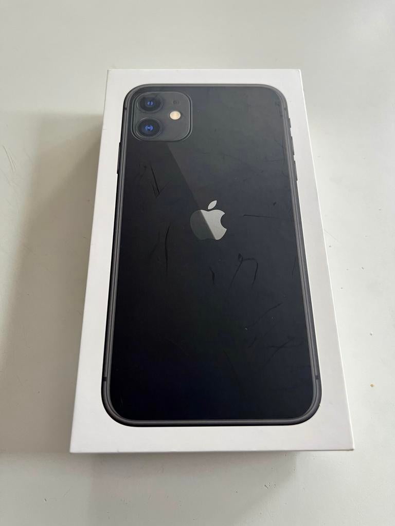 IPhone 11 zwart in originele verpakking+accesoires, Telecommunicatie, Mobiele telefoons | Apple iPhone, Ophalen, Zwart, IPhone 11