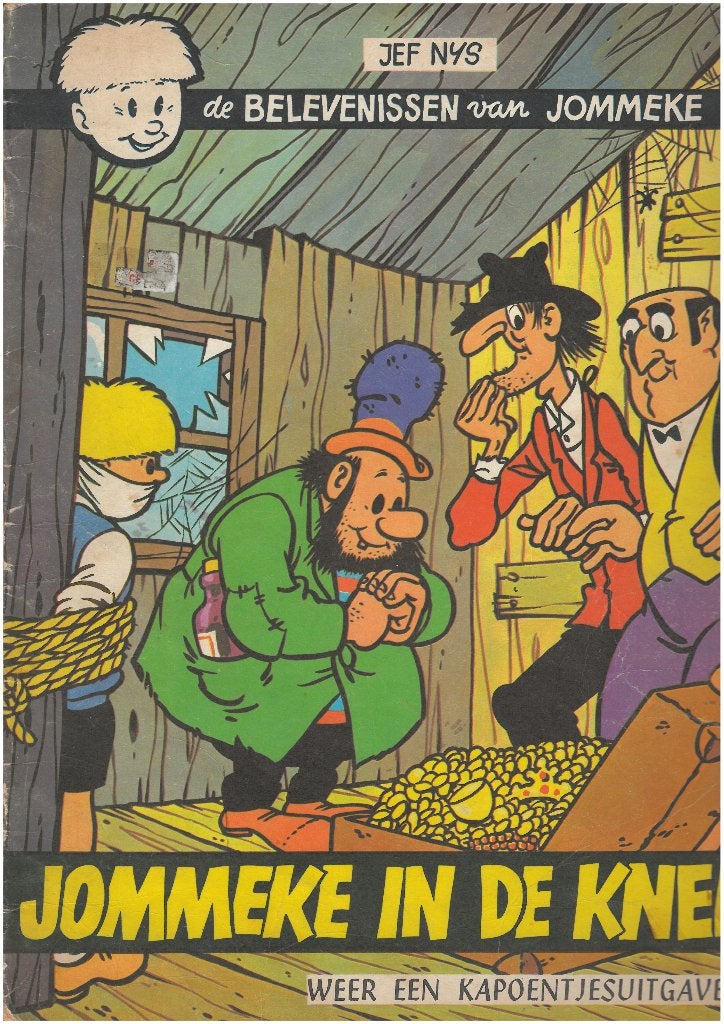 Jommeke in de knel --- kapoentjesuitgave --- eerste druk, Enlèvement ou Envoi, Une BD, Jef Nys., Utilisé