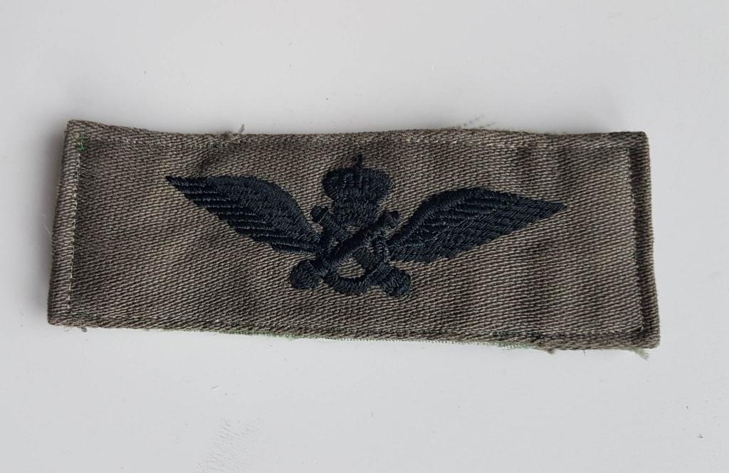 Ailes noires brodées 10 cm x 3,5 cm pilote aviation belge, Collections, Objets militaires | Général, Enlèvement ou Envoi, Armée de l'air