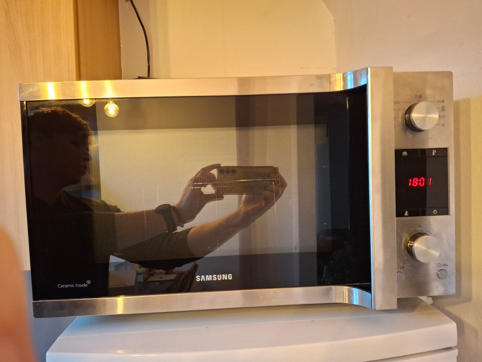 Four Samsung combiné micro-ondes - 45 L, Electroménager, Utilisé, 45 à 60 cm, À Poser, Plaque tournante