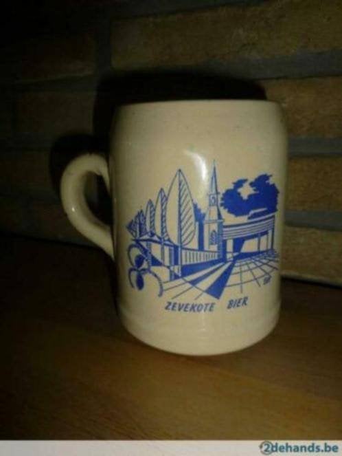 stenen bierpot Zevekote bier+stenen Bols jenever+bierviltjes, Verzamelen, Ophalen of Verzenden, Gebruikt