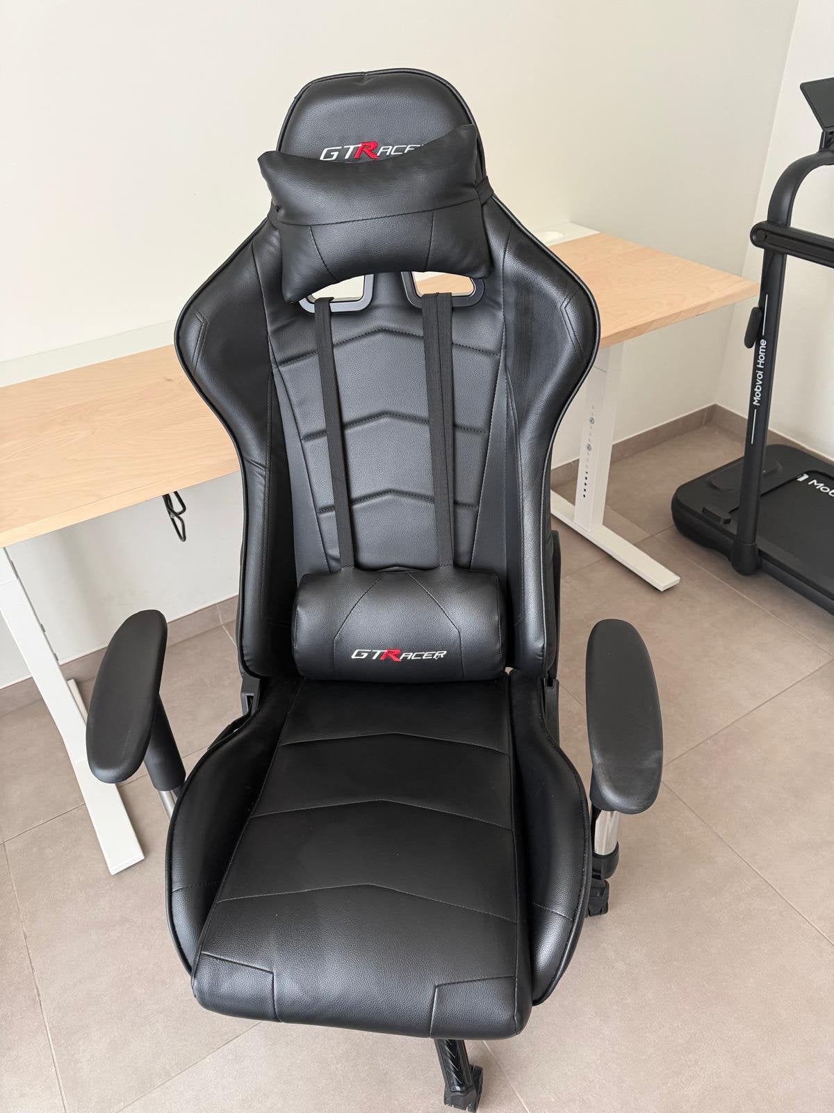 Chaise gaming GTRACER Pro, noire, Enlèvement, Ergonomique, Comme neuf, Noir