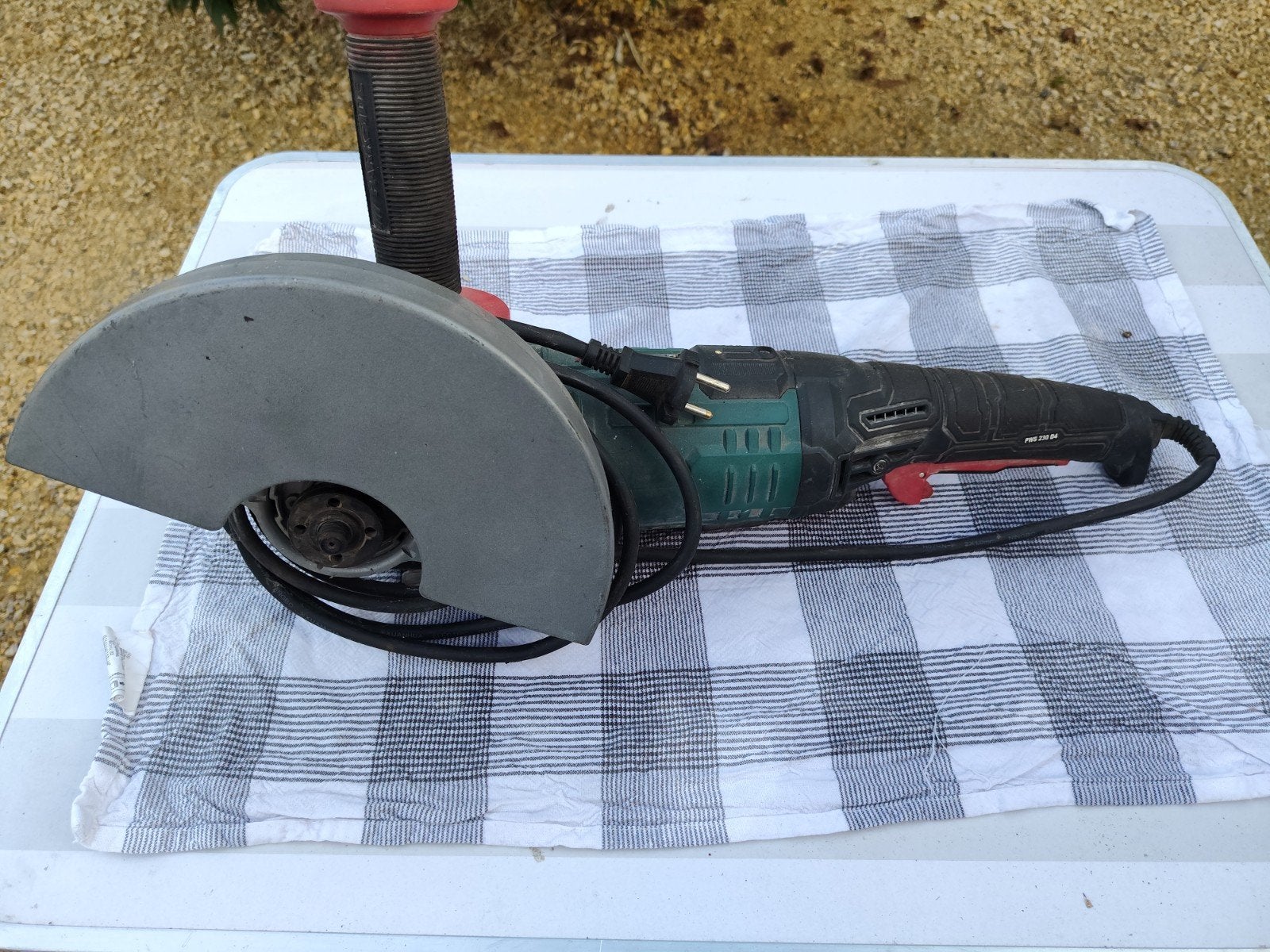 Slijpmachine met snoer 230 mm, Doe-het-zelf en Bouw, Gereedschap | Slijpmachines, Ophalen, Gebruikt