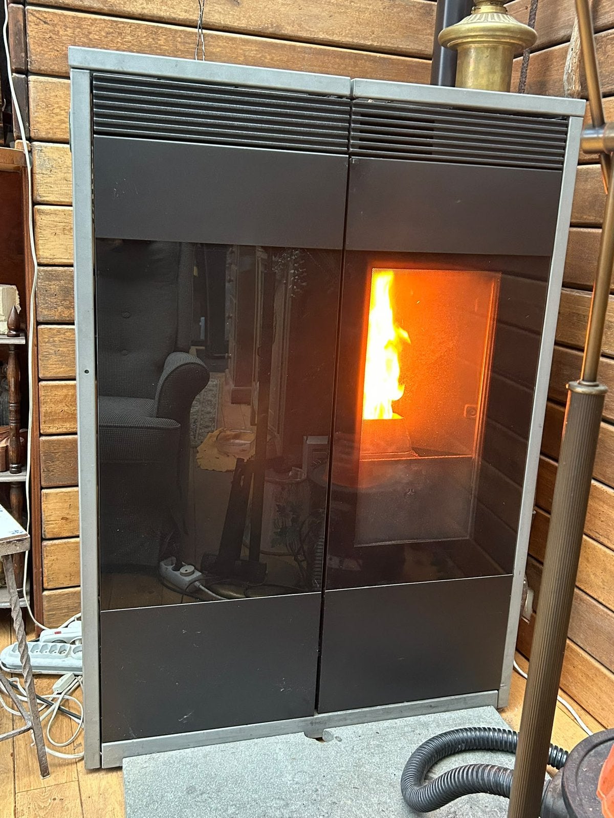 Pelletkachel - EdilKamin / KELLY 9KW, Huis en Inrichting, Ophalen, Gebruikt, Overige brandstoffen, Pelletkachel