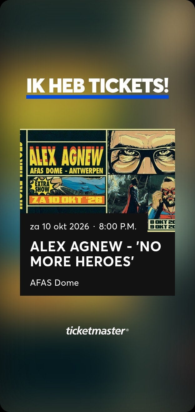 Alex Agnew nieuwe show 1 ticket, Une personne