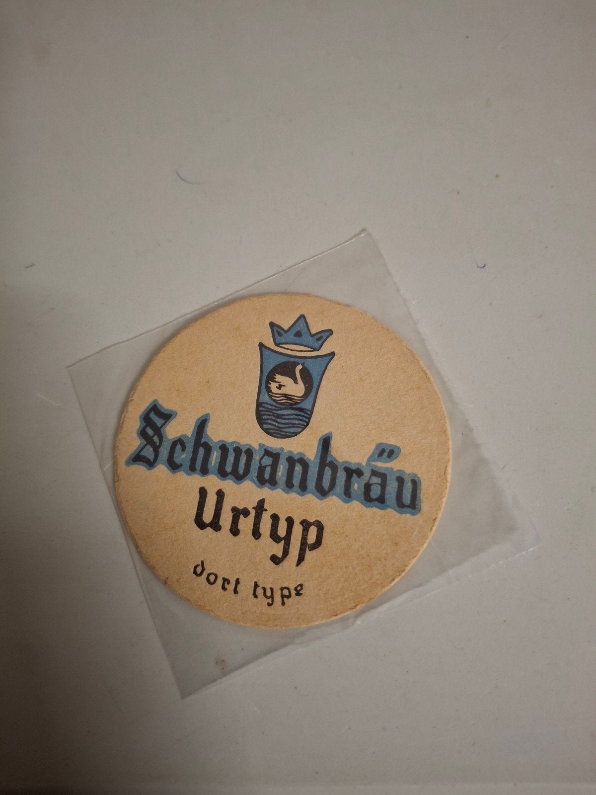 oud bierviltje schwanbrau urtyp br demets, Verzamelen, Ophalen of Verzenden