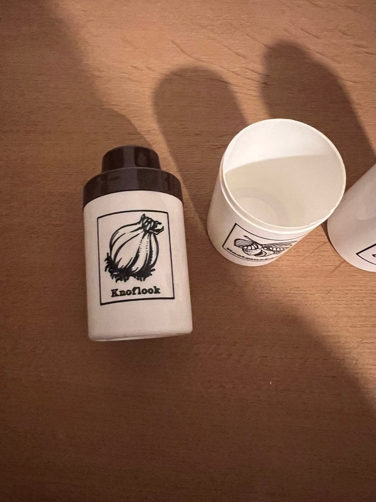 set van 3 vintage voorraadpotten, plastic made in G.D.R., Ophalen of Verzenden, Huis en Inrichting