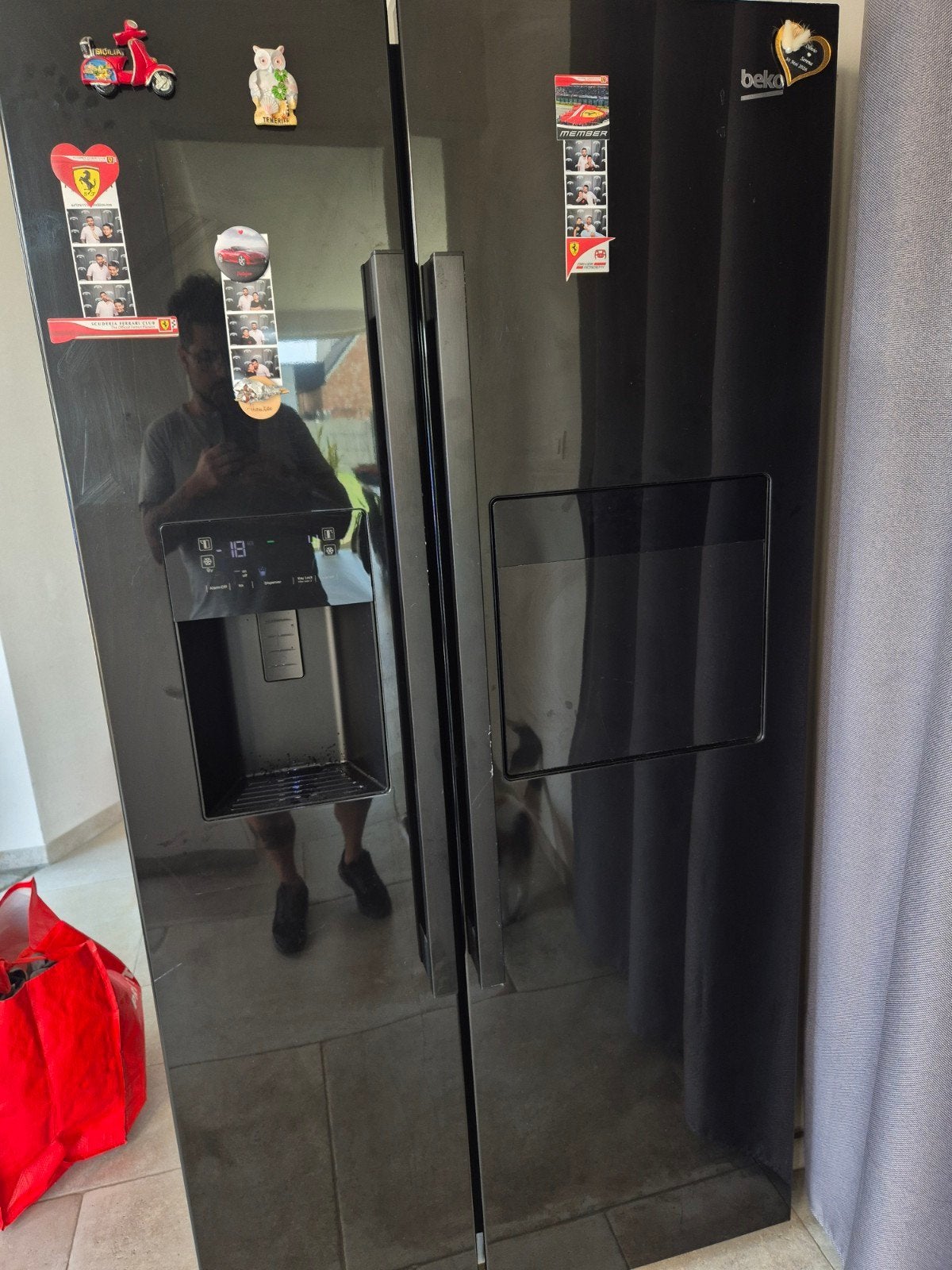 Amerikaanse frigo, Elektronische apparatuur, Koelkasten en IJskasten, Ophalen, Gebruikt, Met aparte vriezer