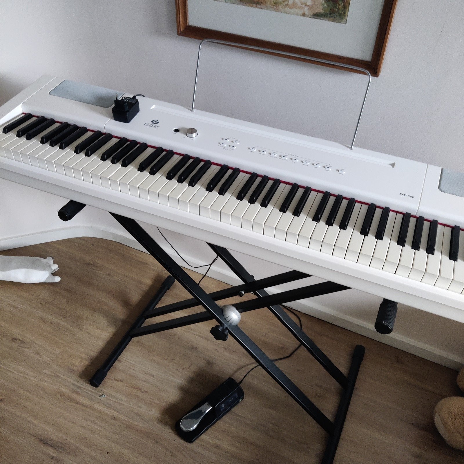 Fazley piano, 88 toetsen, Zo goed als nieuw, Met standaard, Ophalen