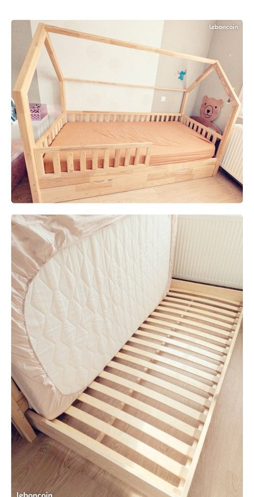 Lit mon lit cabane, Kinderen en Baby's, Kinderkamer | Bedden, Nieuw, 100 cm of meer, 160 tot 180 cm, Ophalen