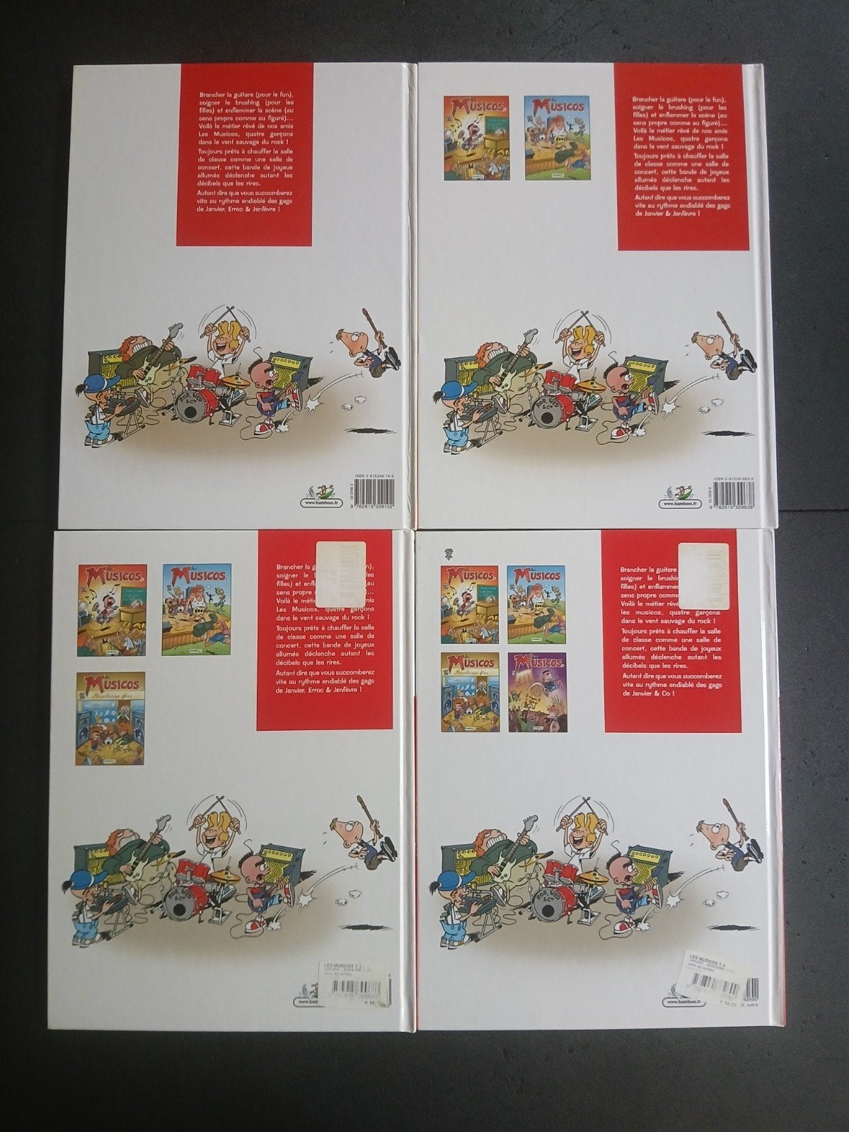 Lot de 4 bd les musicos 1 à 4,EO ((série complète), Livres, BD, Enlèvement ou Envoi