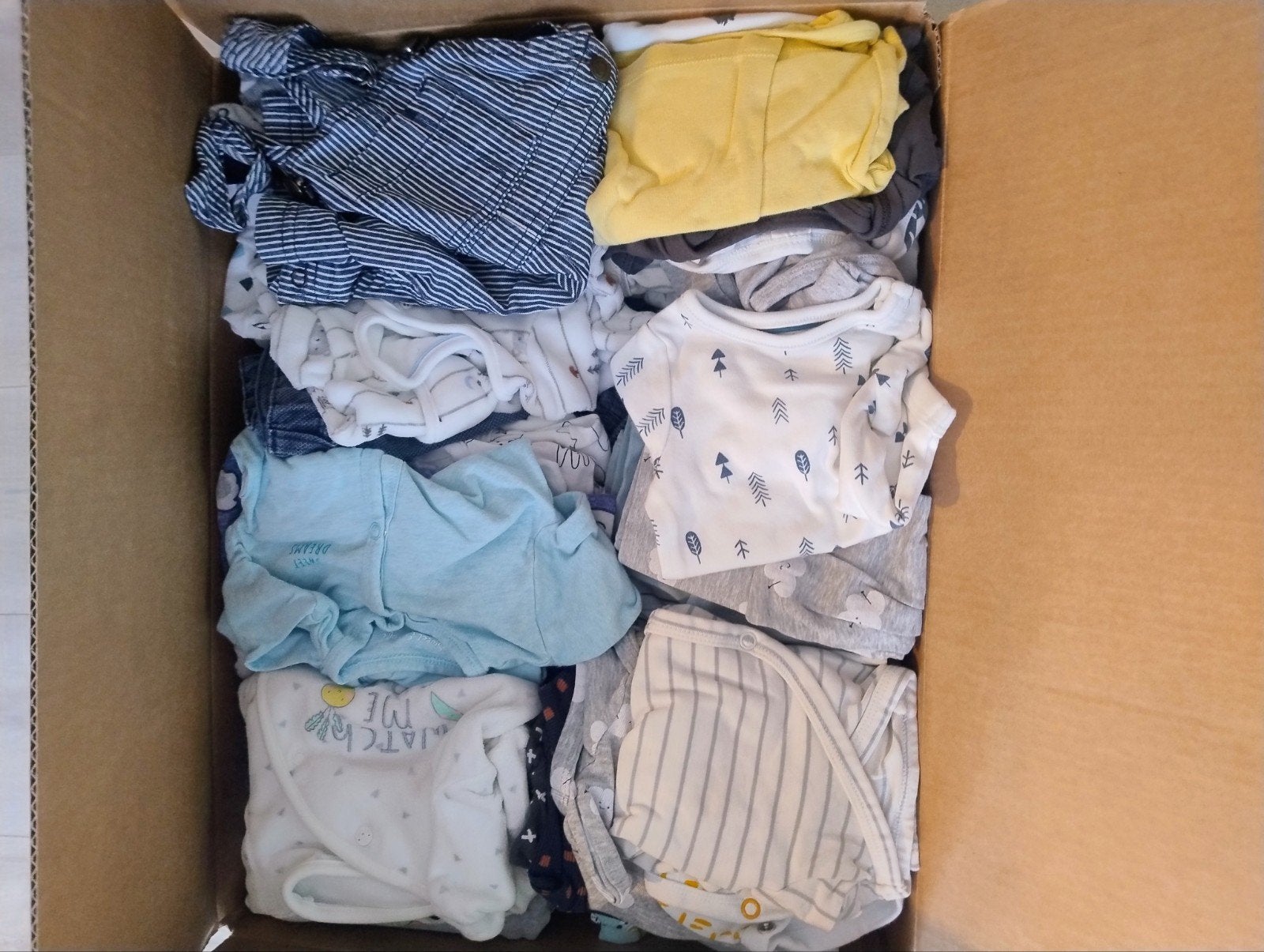 doos babykleding jongens (veel unisex), Enlèvement ou Envoi, Comme neuf, Autres tailles