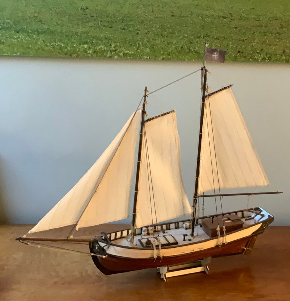 Houten scheepsmodel, Hobby & Loisirs créatifs, Modélisme | Bateaux & Navires, Enlèvement, Comme neuf