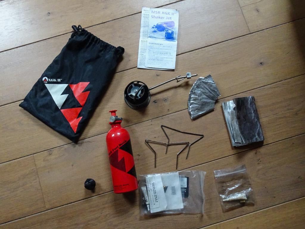 Camping vuurke van het merk MSR xgk 2, Ophalen, Zo goed als nieuw