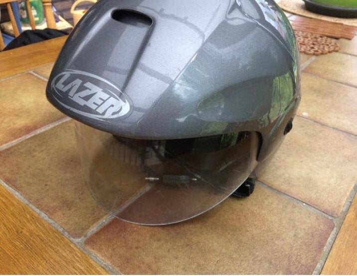 Brommerhelm, Fietsen en Brommers, Brommerhelmen, Ophalen, Zo goed als nieuw