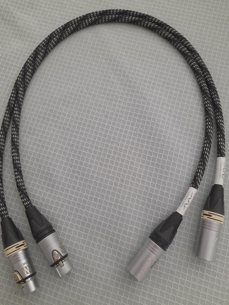 Logic Audio Cables "SUPREME" XLR   (set van 2)   70cm, TV, Hi-fi & Vidéo, Câbles audio & Câbles de télévision, Enlèvement ou Envoi