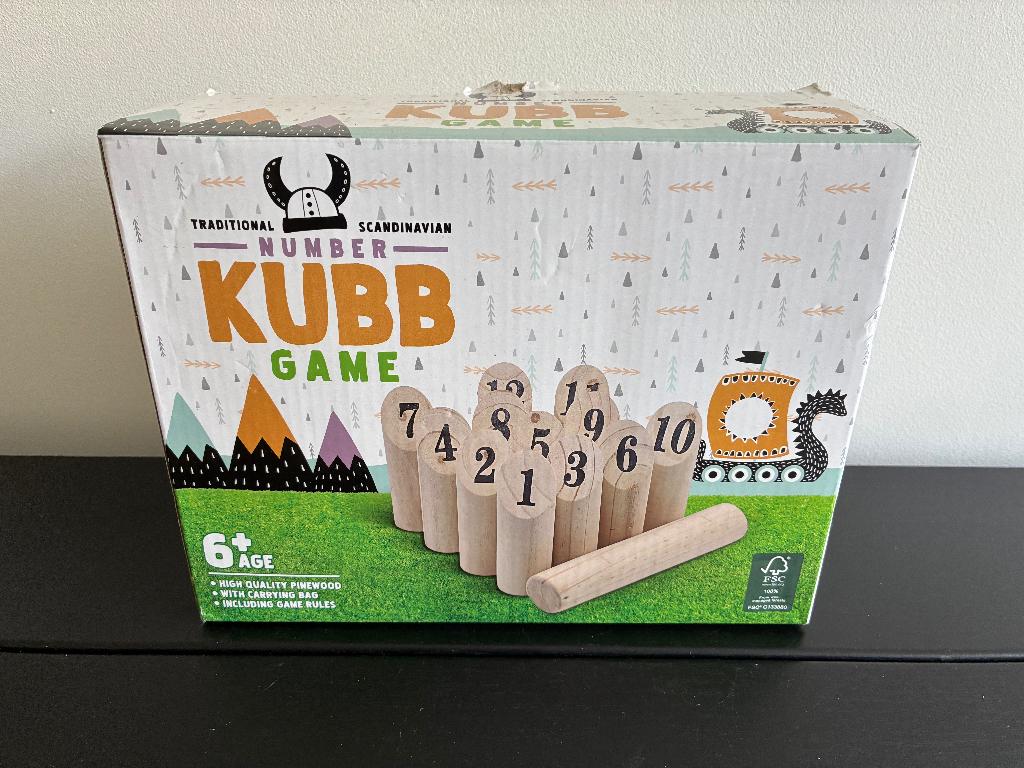 Houten Number Kubb Game (+6j), Ophalen, Gebruikt