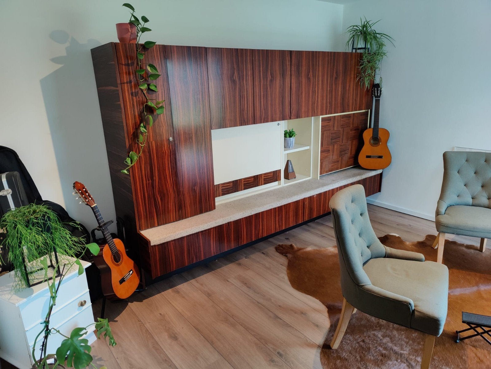 retro kast, Huis en Inrichting, Kasten | Dressoirs, Gebruikt, 200 cm of meer, 50 tot 75 cm, Met lade(s), Met deur(en), Met plank(en)
