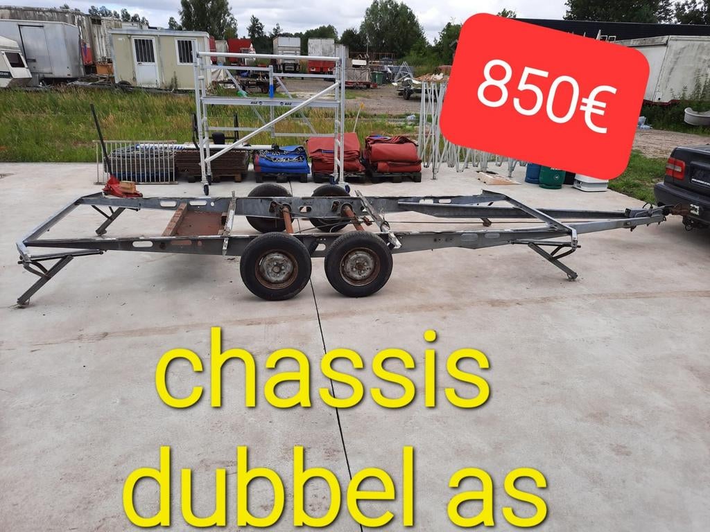 Caravane à 15 châssis, remorque de 750 kg, remork, construct, Autos : Divers, Enlèvement