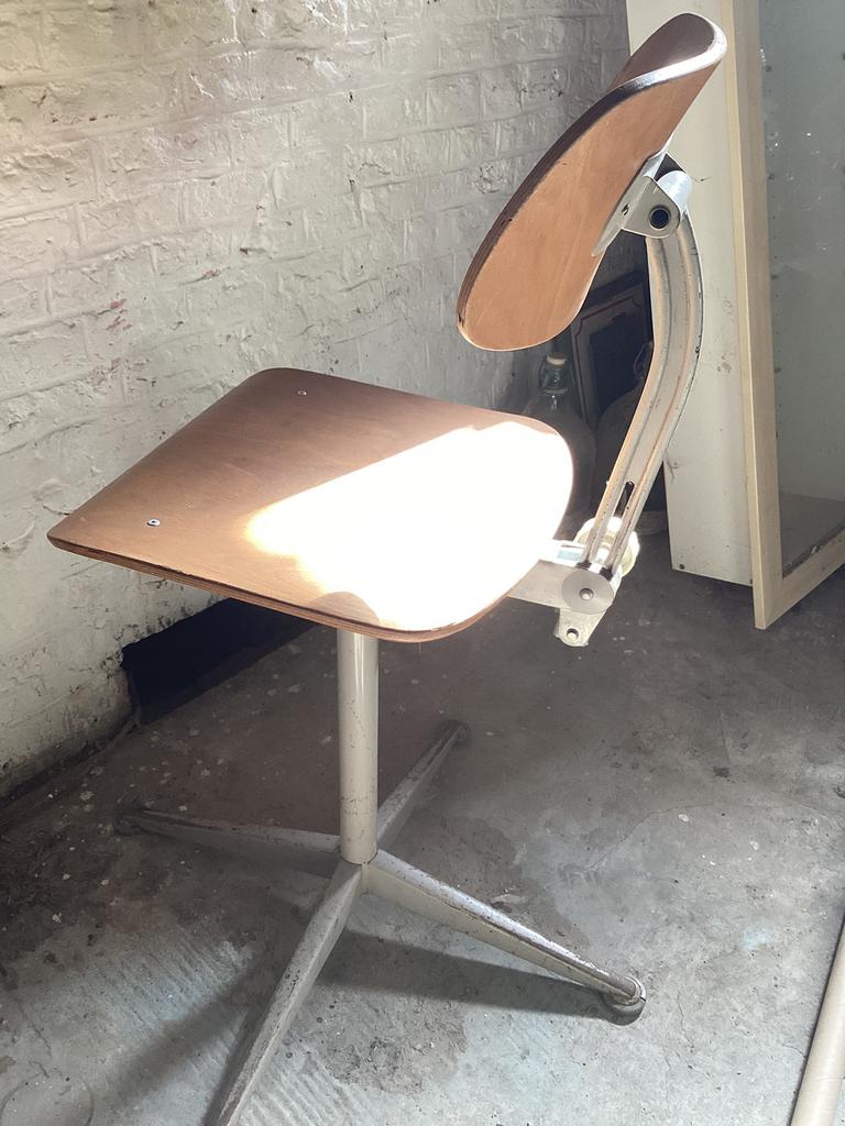 Chaise industrielle vintage modèle ou Friso Kramer, Vintage, Enlèvement, Utilisé