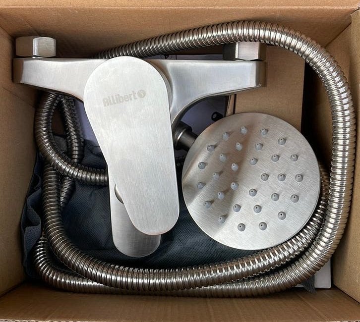 Mitigeur bain douche inox brossé NEUF set de douche ALLIBERT, Enlèvement, Neuf, Inox, Douche