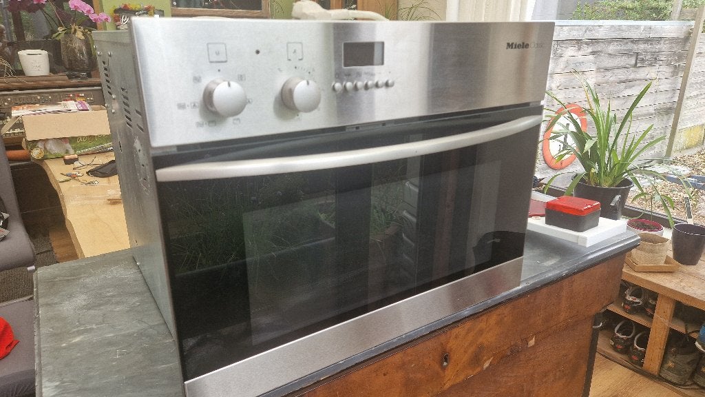 Miele combi oven en microgolf inbouw, Elektronische apparatuur, Ophalen, 45 tot 50 cm, Gebruikt, 60 cm of meer