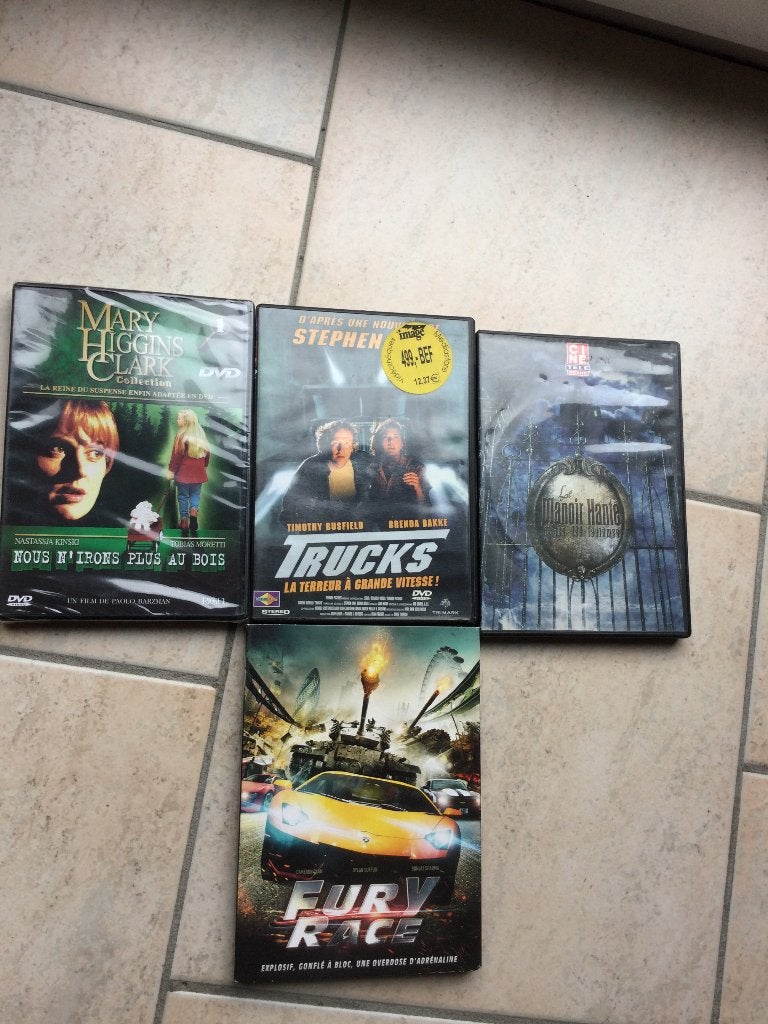 DVD:TRUCKS-MANOIR HANTE-FURY RACE-HIGGING CLARK, Enlèvement ou Envoi