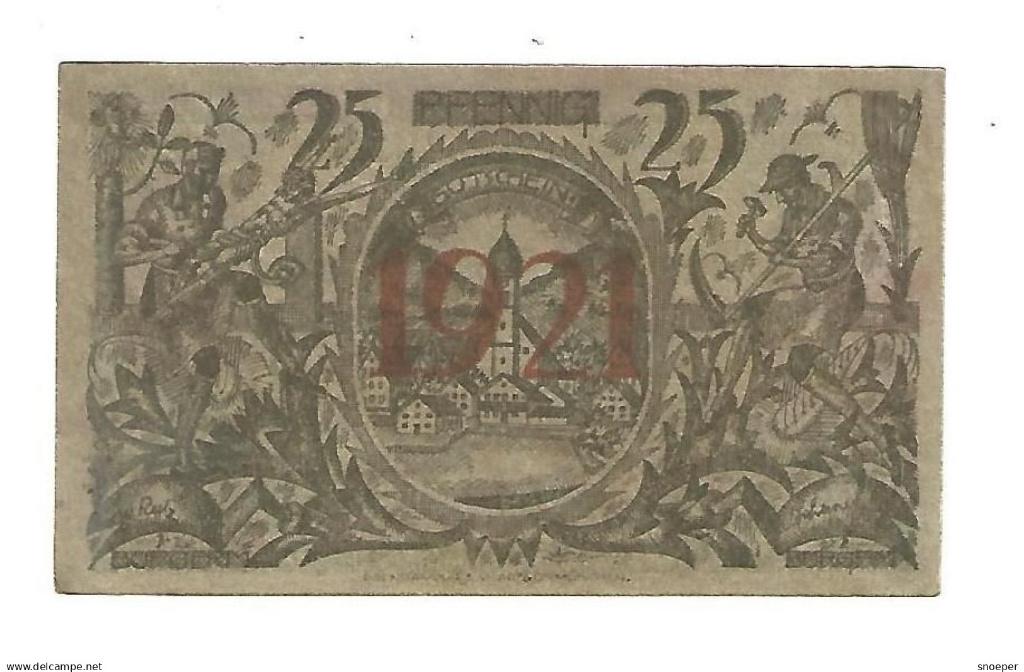 notgeld oberammergau 25 pfennig 992.6, Postzegels en Munten, Verzenden, Duitsland, Los biljet