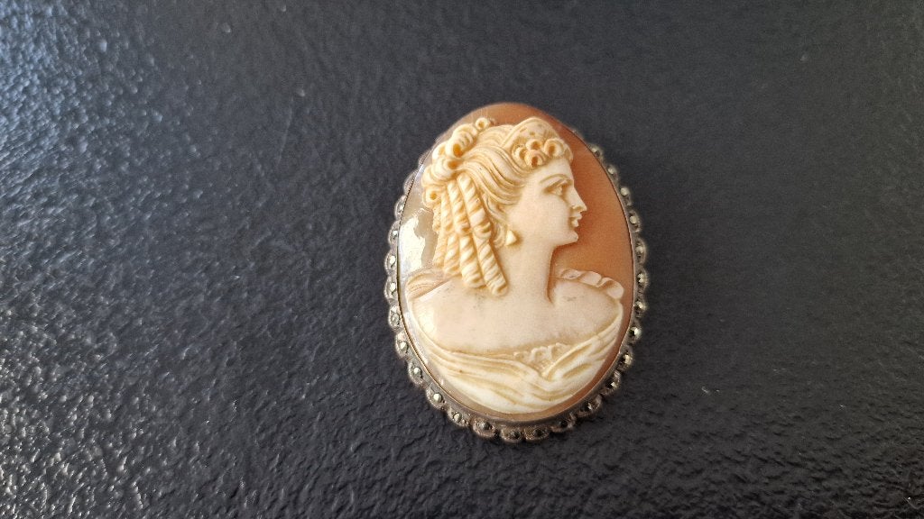 antieke zilveren broche, Ophalen, Broche