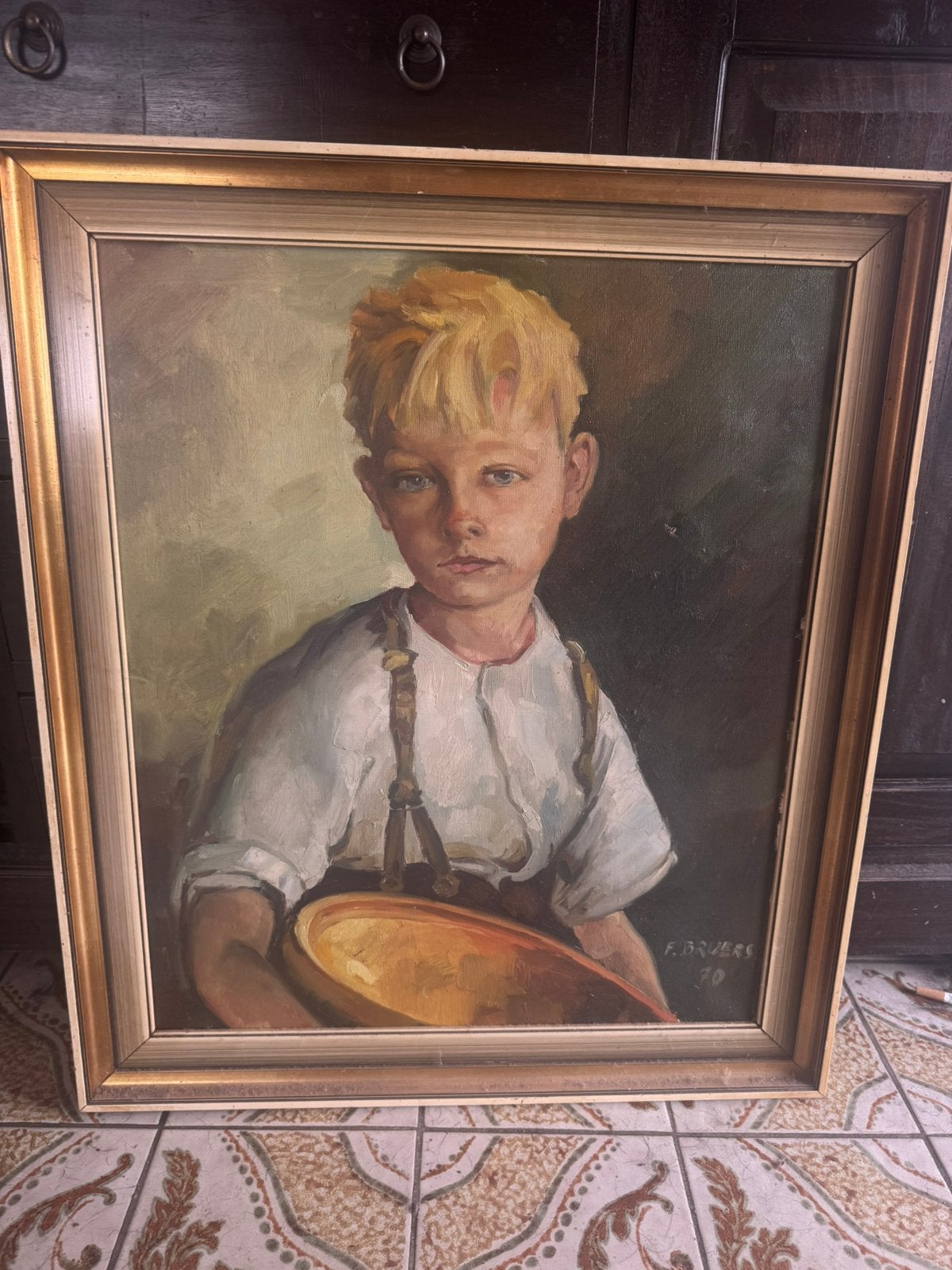 Te koop schilderij (de witte van zichem), Ophalen, Olieverf