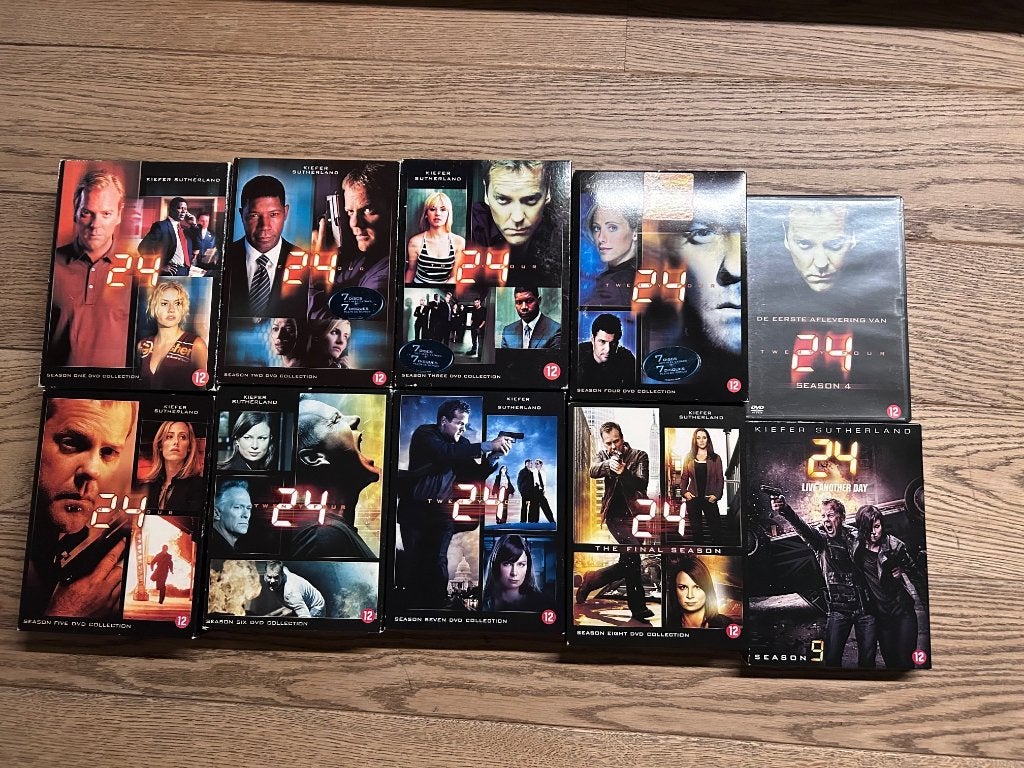 24 - volledige DVD-collectie - 9 seizoenen, Cd's en Dvd's, Ophalen, Nederlands, Seizoen 6, Thriller