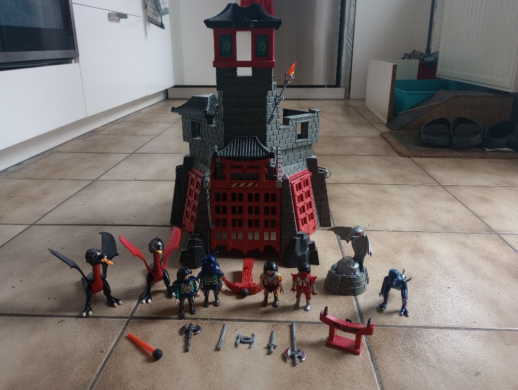 Playmobil burcht, Kinderen en Baby's, Speelgoed | Playmobil, Ophalen, Zo goed als nieuw, Knights, Kasteel/Fort